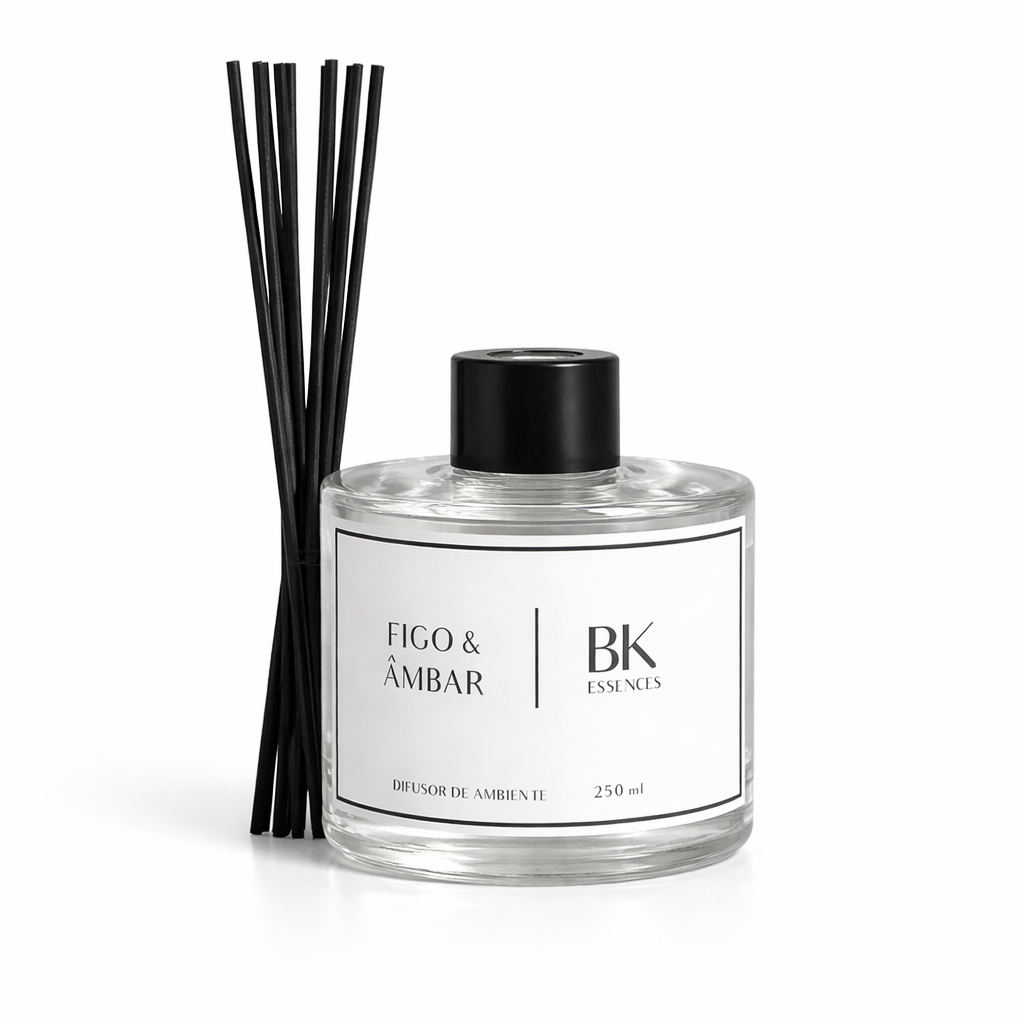 Kit Aromatizador BK Essences Figo & Âmbar (Difusor + Home Spray)